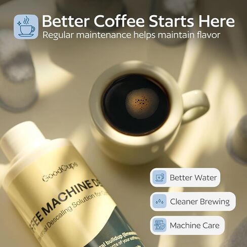 GoodCups Keurig Descaler Kit – Descaling Solution with 6 Charcoal Water Filters, Compatible with Keurig Coffee Makers, 2 Cleaning Cycles in Kuwait