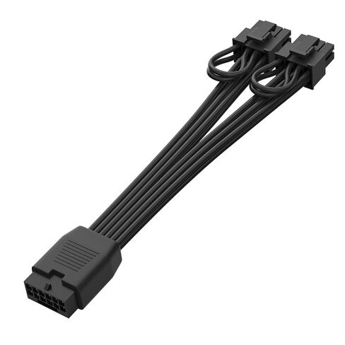 12VHPWR Cable Extension, 20cm 16 Pin(12+4) Female to Dual 8 Pin(6+2) Male PCIe Power Cable, PCIe 5.0 Gen5 600W GPU PSU Conversion Cable for ATX 3.0/3.1 Power Supply in Kuwait