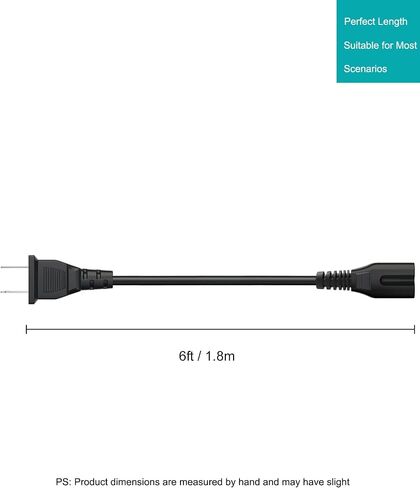 Printer Power Cord Cable for HP OfficeJet Pro 8015e 9135e 9125e 8139e 8025e 4630 4632 4635 4650 4652 4655 3830 3930 5255 5740 5745 6100 6600 6700 6830 6968 6978 200 250 8600 8610 8620-6 Feet in Saudi Arabia