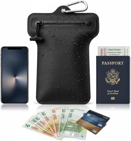 IPX8 Airtight Waterproof & Fire Resistant Pouch – Dry Bag for Phone, Passport, Cash, Car Key & Electronics in Kuwait