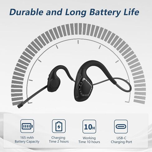 BANIGIPA Bluetooth Headset with Microphone, Open Ear Headphones with Mic in Saudi Arabia