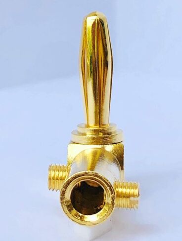 4mm Banana Plugs Right Angle 6 Pairs, 24k Gold Plated 90 Degree Speaker Connector (12Pcs) in Saudi Arabia