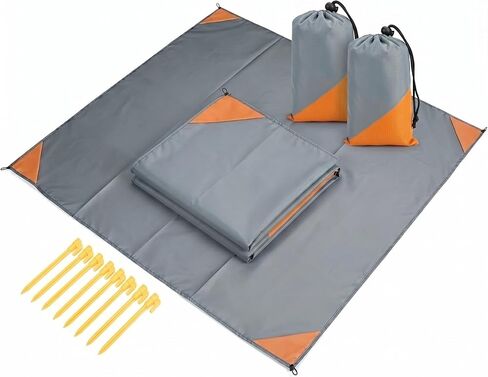 2 Pack Beach Picnic Mats with Storage Bag for Camping Travel in Kuwait