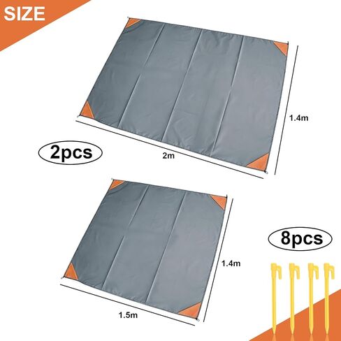 2 Pack Beach Picnic Mats with Storage Bag for Camping Travel in Kuwait