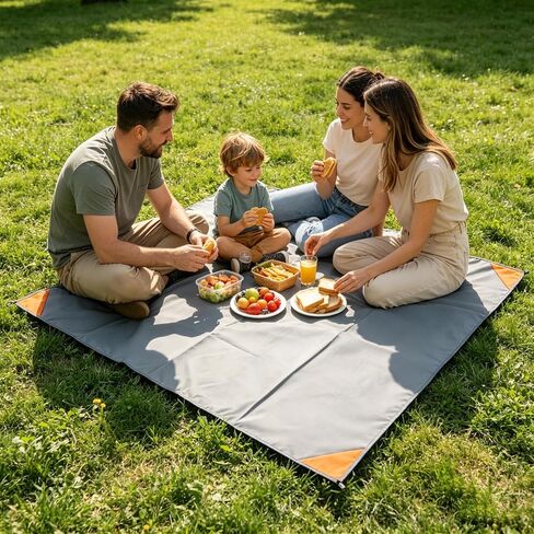 2 Pack Beach Picnic Mats with Storage Bag for Camping Travel in Kuwait