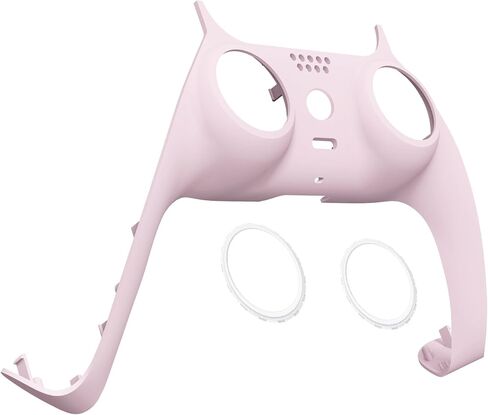 eXtremeRate Cherry Blossoms Pink Decorative Trim Shell Compatible with p s 5 Controller, DIY Replacement Clip Shell, Custom Plates Cover Compatible with p s 5 Controller with Accent Rings in Saudi Arabia
