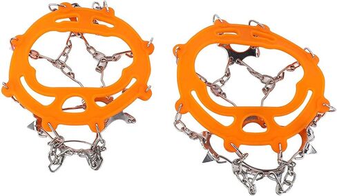 Changor Crampons for Hiking Boots Anti Slip Durable Crampons for Outdoor Climbing Snow and Ice Travel for Men Women 1 Pair in Kuwait