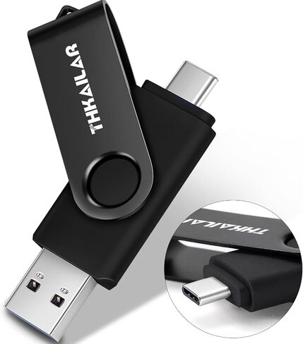 Thkailar 1TB USB-C Flash Drive, Dual USB A&C Large Capacity Storage Drive in Kuwait