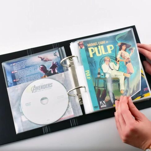 Tarifold DVD Storage Bundle, 50 Binder Sleeves and 2 Binders, 2-Ring Holes in Saudi Arabia