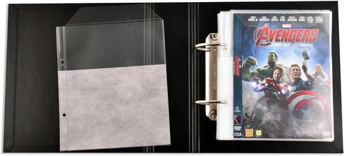 Tarifold DVD Storage Bundle, 50 Binder Sleeves and 2 Binders, 2-Ring Holes in Saudi Arabia