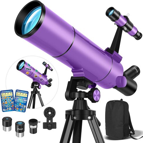 HETEKAN Telescope for Adults & Beginners, 80mm Aperture 500mm Refractor in Saudi Arabia