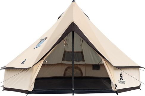 Bell Yurt Tent with Stove Jack, Waterproof 2-6 Person Glamping Tent in Saudi Arabia