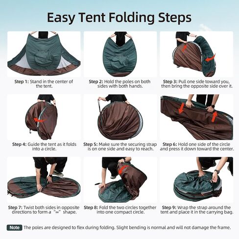 Trakiom Pop Up Tent 4 Person Instant Waterproof Camping Vestibule in Kuwait