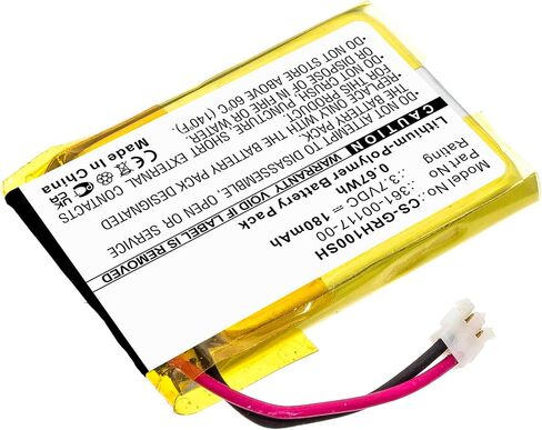 Replacement Battery for Garmin Approach S10,Approach S20,Approach X40,Forerunner 35,361-00117-00,180mAh in Kuwait