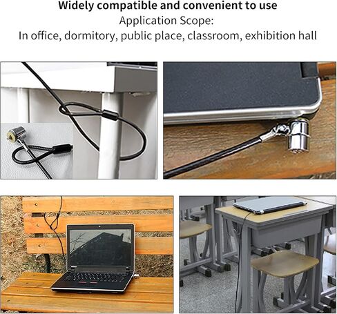 Computer Lock Galvanized AntiTheft Cable with Easy Use for Office in Saudi Arabia