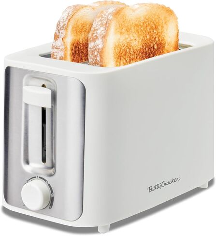 Betty Crocker 2-Slice Toaster, 900 Watts, BC-5632W, White in Kuwait