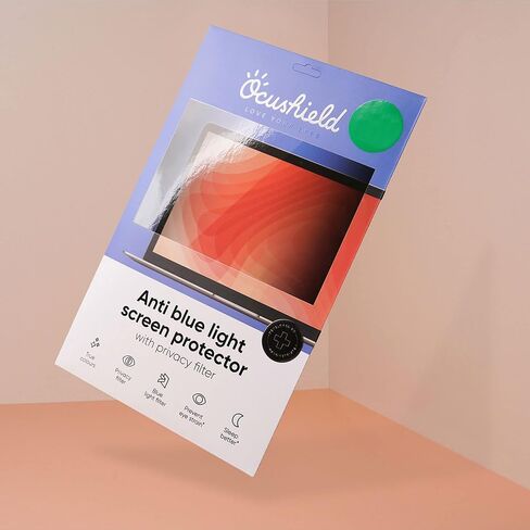 Ocushield 27" (16:9) Anti Blue Light Screen Protector with Privacy Filter for Laptops and Computer Monitors - Anti-Glare - Easy Install - Anti-Fingerprint - Reduce Eye Fatigue (598 x 337 mm) in Saudi Arabia