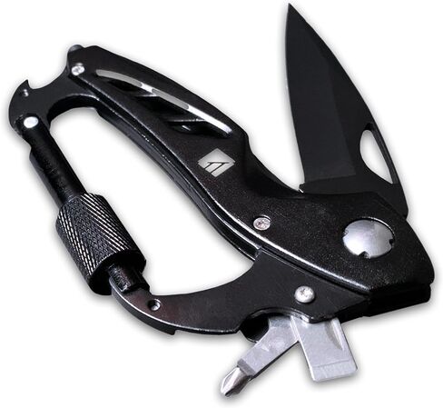 Dark Energy Carabiner Pro - سكين جيب مرتفع وحلقة تسلق - أساسيات التخييم in Kuwait