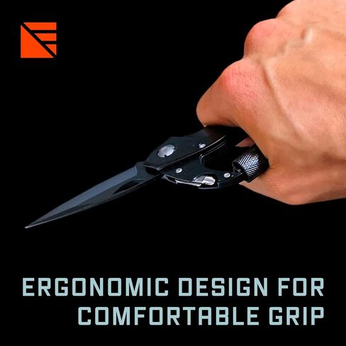 Dark Energy Carabiner Pro - سكين جيب مرتفع وحلقة تسلق - أساسيات التخييم in Kuwait