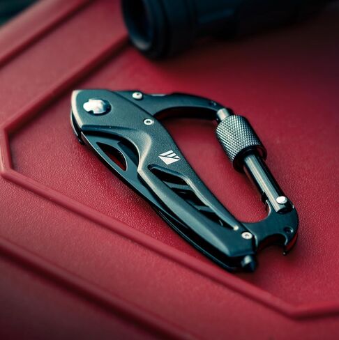 Dark Energy Carabiner Pro - سكين جيب مرتفع وحلقة تسلق - أساسيات التخييم in Kuwait