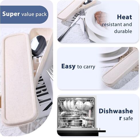 3PCS Travel Utensils with Case for Home and Kitchen Home Improvement in Saudi Arabia