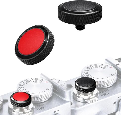 JJC Soft Shutter Release Button for Fujifilm X100VI XT50, Black, 2-Type in Kuwait