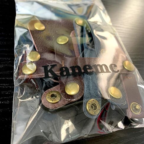 Kanemc 13PCS Leather Cord Organizer,3-Sizes Leather Cord Keeper for Travel in Saudi Arabia