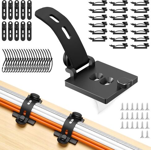 Kanemc 20PCS Cable Management Kit Adhesive Cable Clips in Saudi Arabia