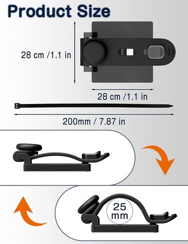 Viaky Adjustable Cable Management Under Desk,10-Pack,Adhesive Cable Clips in Kuwait