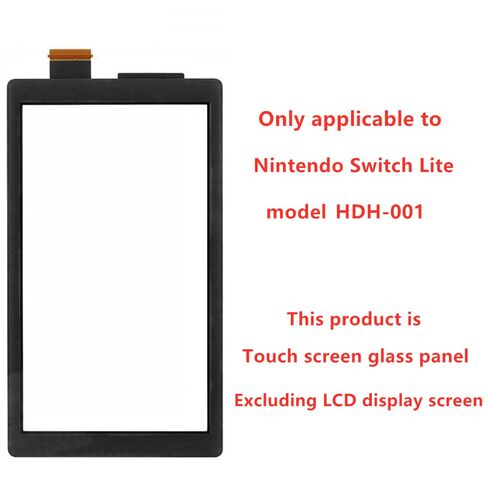 For Nintendo Switch Lite Touch Screen Replacement HDH-001 Touch Digitizer Glass Panel with Repair Tools (Dark Gray,LCD Not Included) in Saudi Arabia