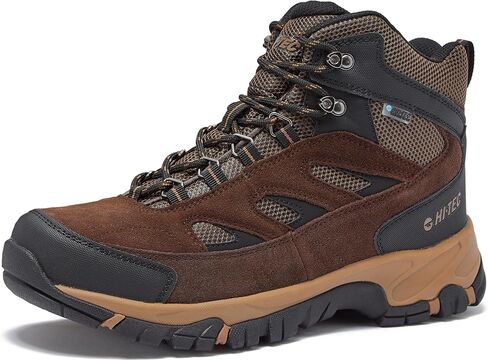 HI-TEC Yosemite WP Mid Waterproof Hiking Boots for Men, Lightweight Breathable Outdoor Trekking Shoes in Kuwait