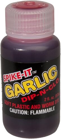 Spike It 03009C Dip N Glo Worm Dye Garlic, 2 Ounce, Fire Red/Red in Kuwait