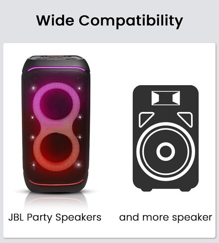 سلك طاقة متوافق مع مكبر صوت JBL PartyBox 110/520/710/720/Club 120/On-the-Go Essential؛Encore 2/Essential 2، المرحلة 320، كابل طاقة بديل لمكبرات الصوت لـ PartyLight Beam-6Ft in Kuwait
