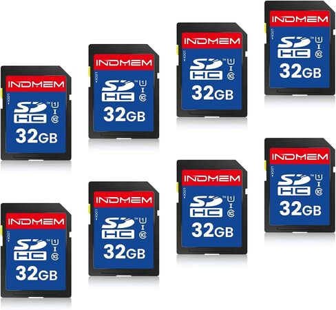 SD Card 16GB, 8-Pack UHS-I Class 10 MLC Flash Memory Card, High-Speed Secure Digital Cards for Cameras, DSLR, Action Cams - Reliable Storage in Saudi Arabia
