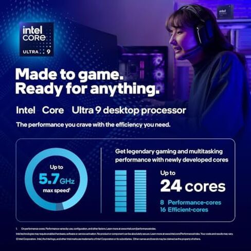 Microcenter 3-in-1 Bundle: Intel Core Ultra9 285K Desktop Processor Bundle with Msi MAG Z890 Tomahawk WiFi Motherboard and Klevv 32GB DDR5 Ram Memory in Saudi Arabia