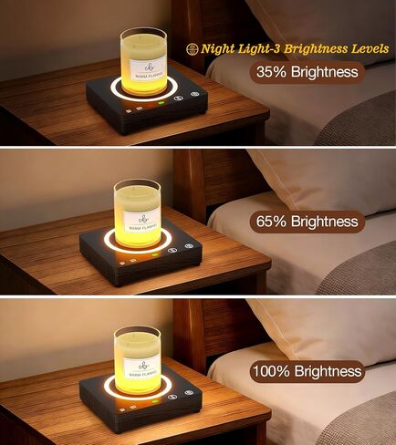 Mug Warmer, Portable Charger, Wireless Coffee Cup Warmer for Desk, 3 Temp Settings, Smart Candle Heat Plate for Home, Office, Travel, Camping & Gifts in Kuwait