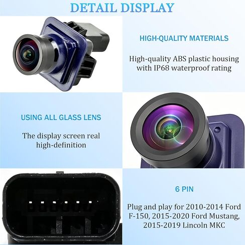Backup Camera for 2010-2014 Ford F150, 2015-2020 Mustang, 15-19 Lincoln MKC in Kuwait