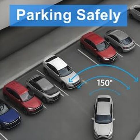 YIMU Backup Camera Vehicle Reversing for Car/SUV/Pickup/Truck/Van/RV/Trailer Single Power Rear View System Driving/Reversing Use IP69 Waterproof Night Vision License Plate Frame Backup Camera in Kuwait