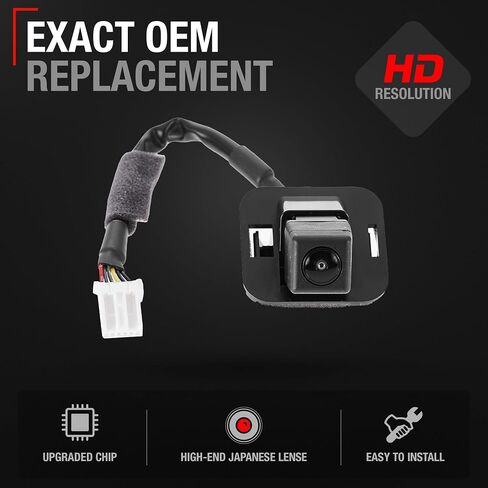 Rear View Backup Camera - Compatible with 2013 Honda Accord Sedan EX, 2013 Honda Accord Sedan EX/LX/Sport, 2013 Honda Accord Sedan LX, 2013 Honda Accord Sedan Sport - OEM 39530T2AA61, HO1960116 in Saudi Arabia