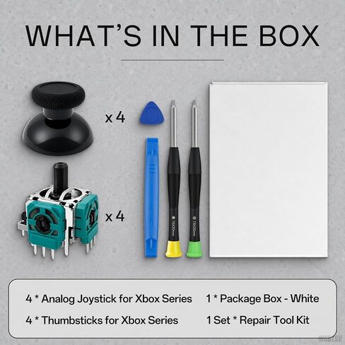 WCDZSU 4 Pcs 3D Analog Joysticks and Caps for Xbox One S/X Controller in Saudi Arabia
