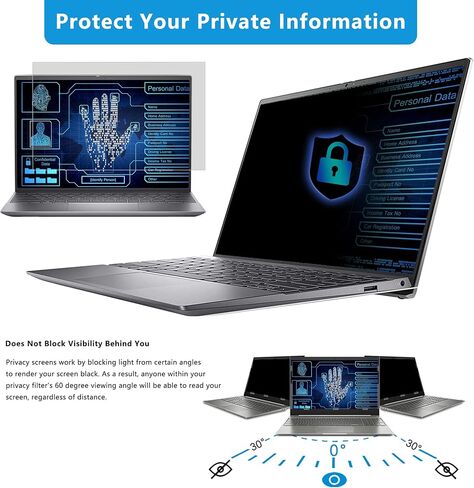 Laptop Privacy Screen 14 in, FILMEXT Privacy Protection Filter for Laptop 14"Asus/ 14"Acer/14"HP/14"Dell/14"Toshiba 16:9, Anti-Spy,Anti-Glare,Blocks 99% UV & Blue Light -Matte Privacy Screen Protector in Kuwait