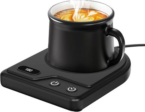 Mug Warmer,Coffee Mug Warmer with 3 Adjustable Temperature Settings,Coffee Warmer with 2-12H Auto Shutoff Functions,Easy to Clean Mug Heater for Desk,Grandma Gifts for Mothers Day in Kuwait