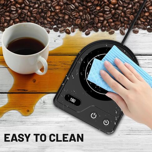 Mug Warmer,Coffee Mug Warmer with 3 Adjustable Temperature Settings,Coffee Warmer with 2-12H Auto Shutoff Functions,Easy to Clean Mug Heater for Desk,Grandma Gifts for Mothers Day in Kuwait