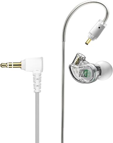 MEE audio M6 Single-Side Earbud, Right Side, 15" Cable, 3.5 mm Plug (Clear) in Kuwait