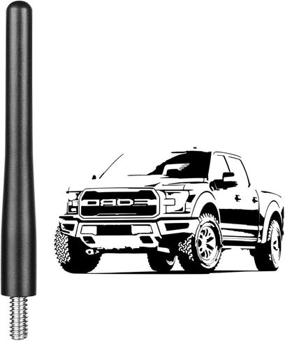 F150 Antenna Replacement,Short Antenna for 2009-2026 Ford F150 – Durable Aluminum Construction, Avoids Garage & Car Wash Obstacles, Easy Installation in Kuwait
