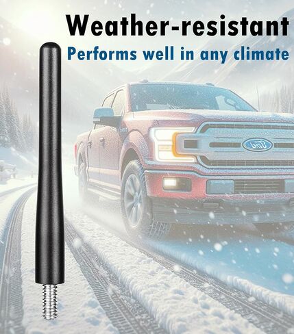 F150 Antenna Replacement,Short Antenna for 2009-2026 Ford F150 – Durable Aluminum Construction, Avoids Garage & Car Wash Obstacles, Easy Installation in Kuwait