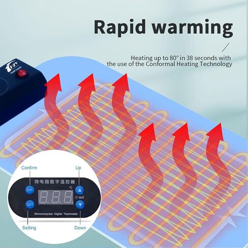 HZY LCD Screen Heating Station Pad for Mobile Phone and Ipad-LCD Screen Seperator Machine Heat Plate Silicone Open Remover Repair Tools (CP150) in Saudi Arabia