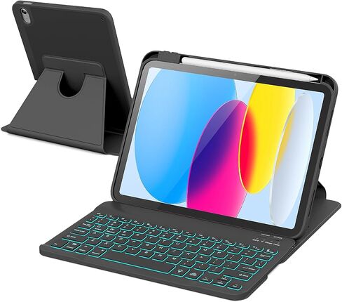 حافظة RAYMCRAFT لجهاز iPad 11th (A16, 2025)/10th مع لوحة مفاتيح in Kuwait