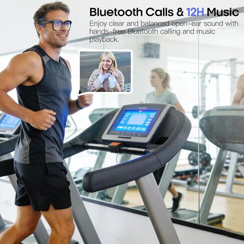 Yowow BIT AI Smart Camera Glasses 8MP Camera for Women Men, 4K Photos & 1080P Video Recording,Anti-Shake, 12H Music/Bluetooth Calls, Real-time Translation/GPT Object Recognition (Anti-Blue Light) in Saudi Arabia