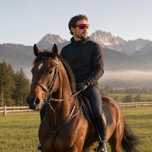 EquiView Smart Glasses with Camera – Record Every Ride in 1080P POV Video, Bluetooth Audio & Hands-Free Calls, UV400 Polarized Riding Sunglasses, EIS Anti-Shake, IP54 Water & Dust Resistant in Saudi Arabia